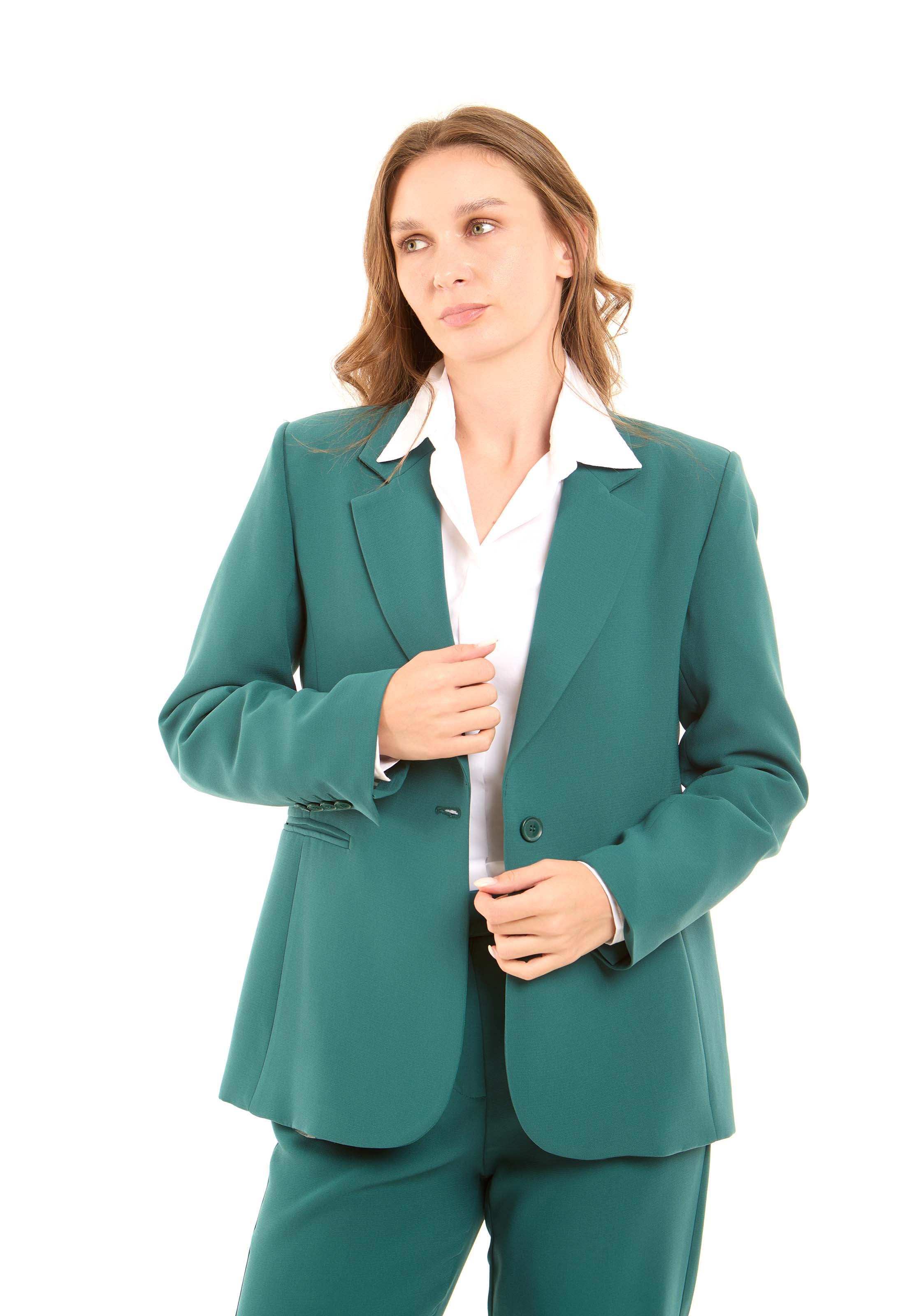 جاكيت بليزر بوليستر مصمم بقصة رسمية