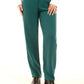 Tailored High-Waist Polyester Pants