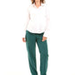 Tailored High-Waist Polyester Pants