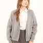 Solid Buttoned Basic Short Cardigan