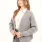 Solid Buttoned Basic Short Cardigan