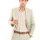 Linen-Cotton Notched Blazer