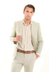 Linen-Cotton Notched Blazer