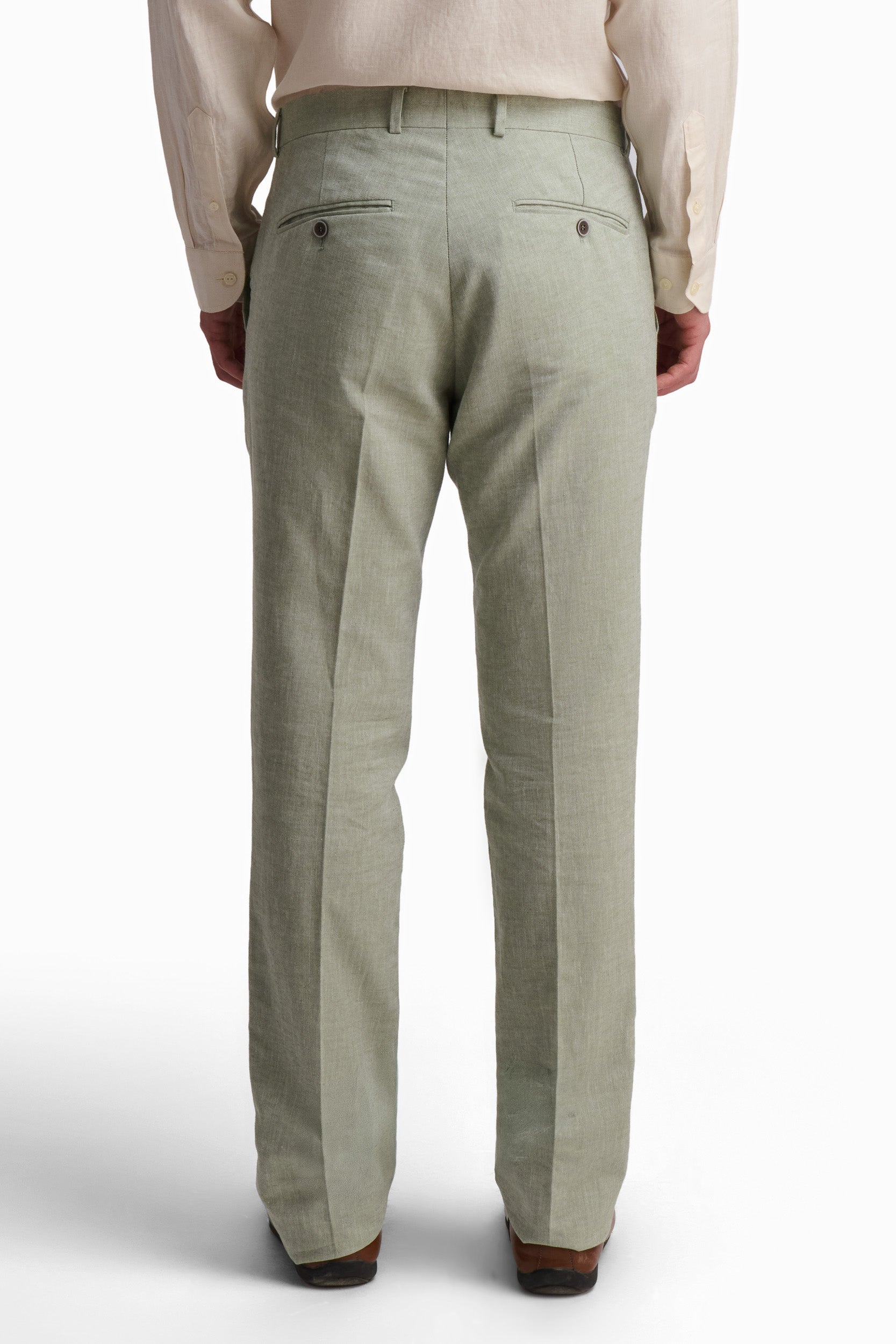 Linen-Cotton Suit Pants