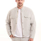 Textured Snap-Front Casual Jacket