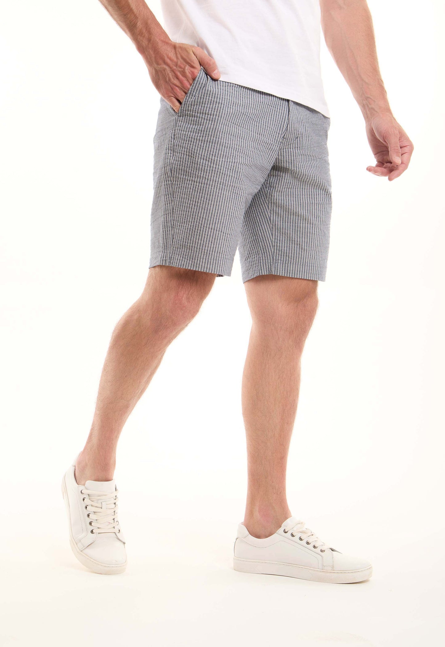 Comfy Striped Cotton Shorts