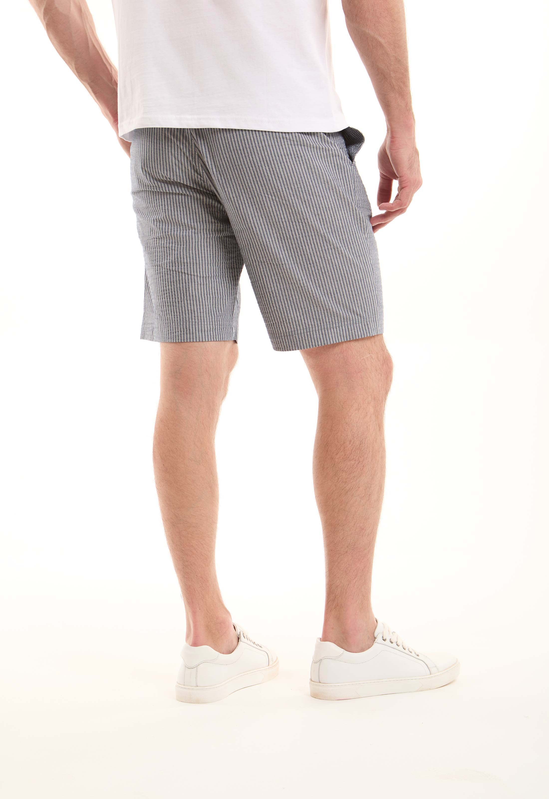 Comfy Striped Cotton Shorts