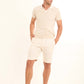 Elegant Linen Shorts with Side Pockets