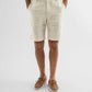 Elegant Linen Shorts with Side Pockets