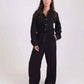 Wide-Leg Buttoned Jumpsuit with Tie Waist