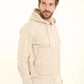 Zipped Hoodie with Front Quilted Pockets