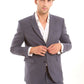 Structured Solid Pattern Suit Blazer