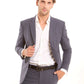 Structured Solid Pattern Suit Blazer