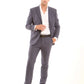 Structured Solid Pattern Suit Blazer