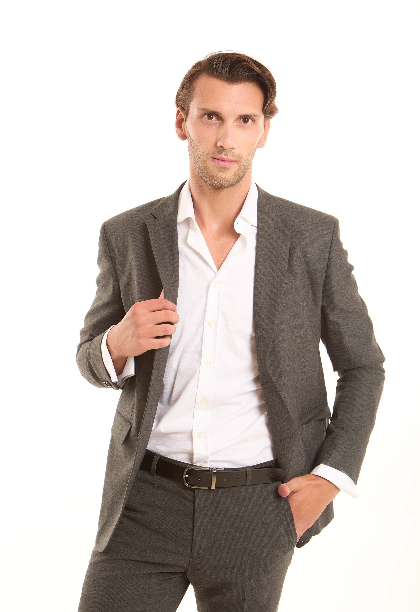 Structured Solid Pattern Suit Blazer