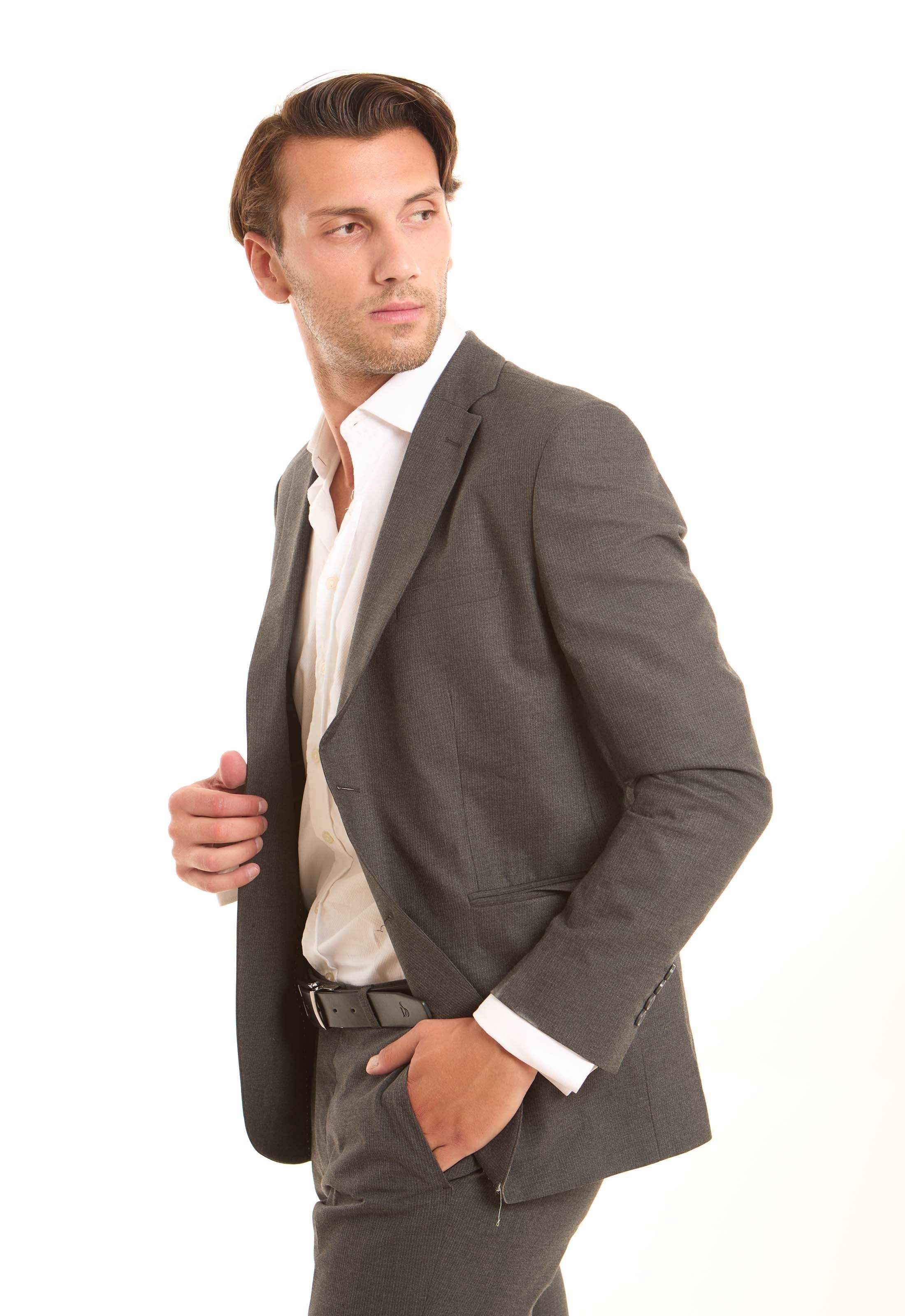 Structured Solid Pattern Suit Blazer