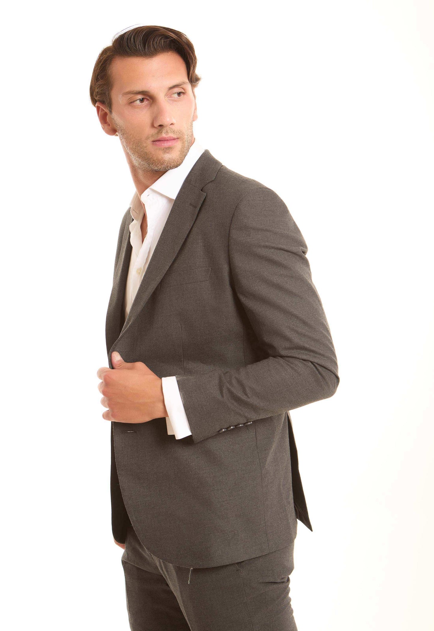 Structured Solid Pattern Suit Blazer