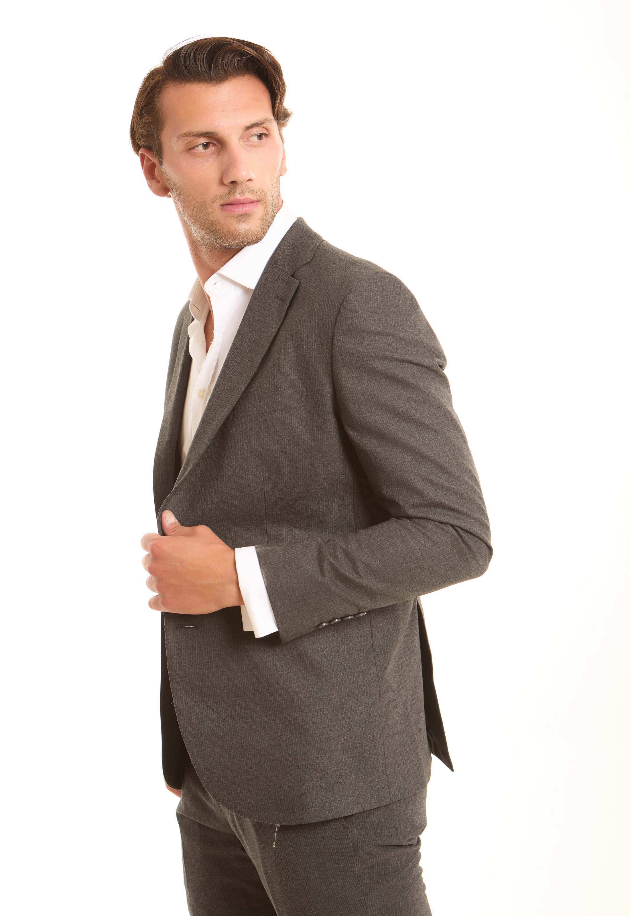 Structured Solid Pattern Suit Blazer