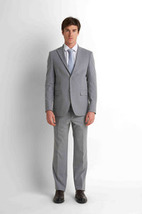 Slim Fit Suit Blazer - Grey