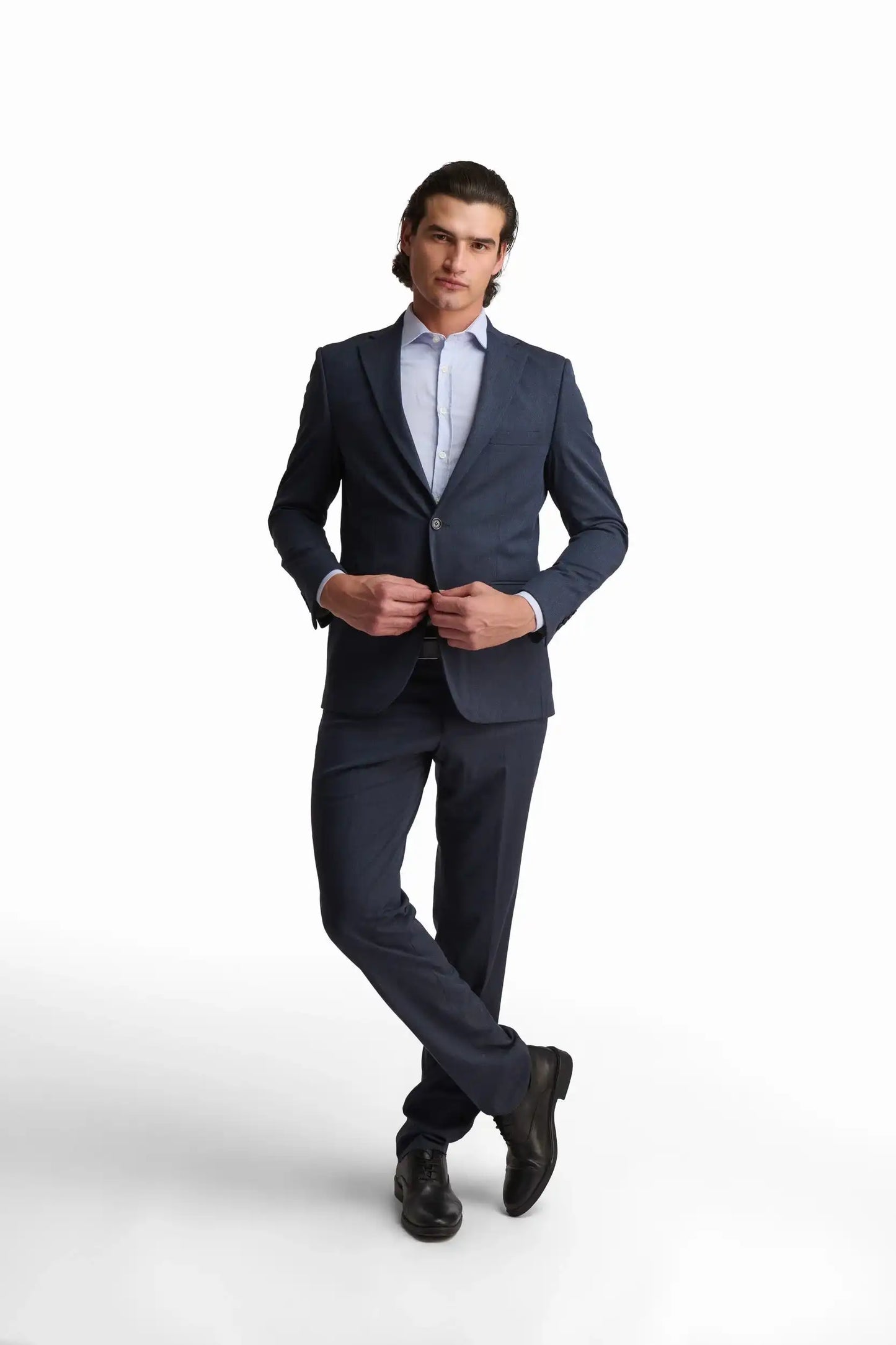 Navy Textured Blazer