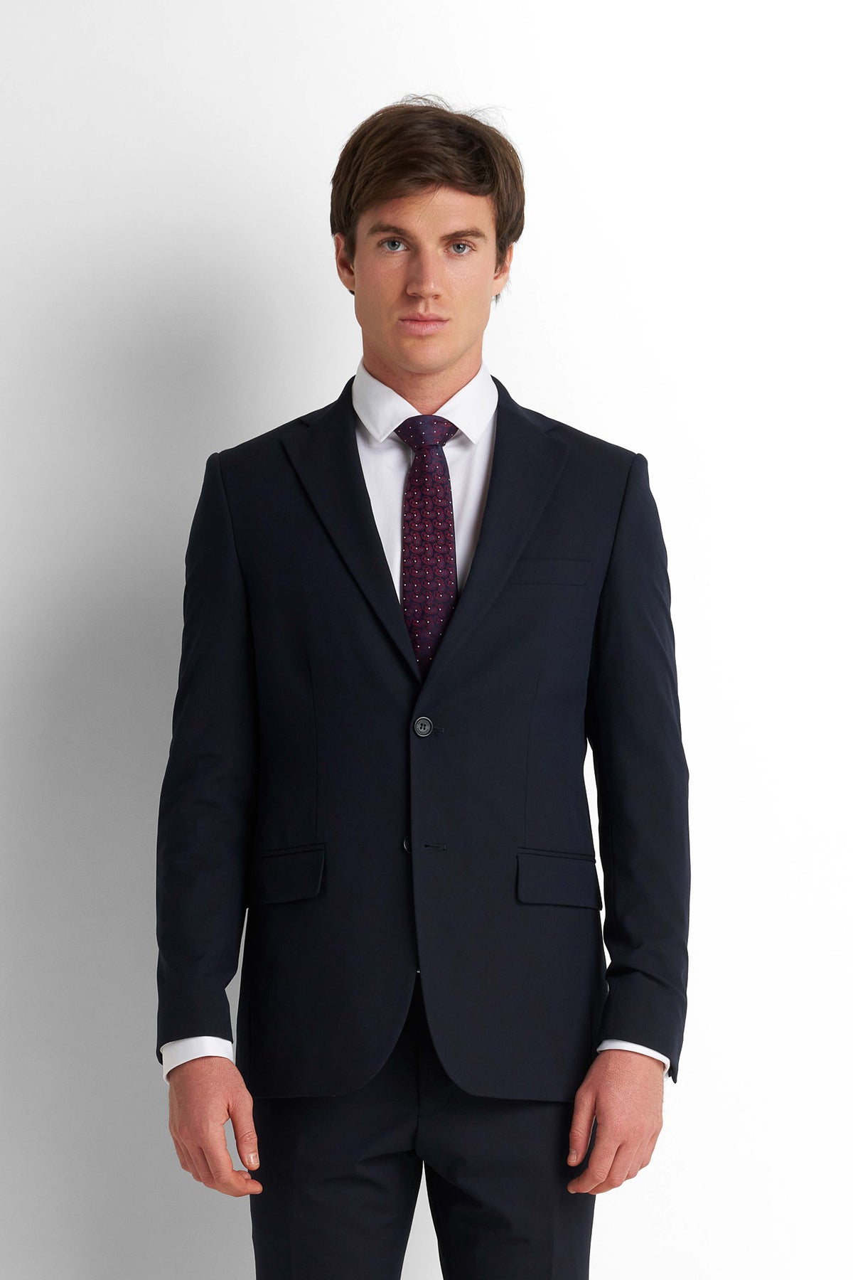 Slim Fit Suit Blazer - Navy