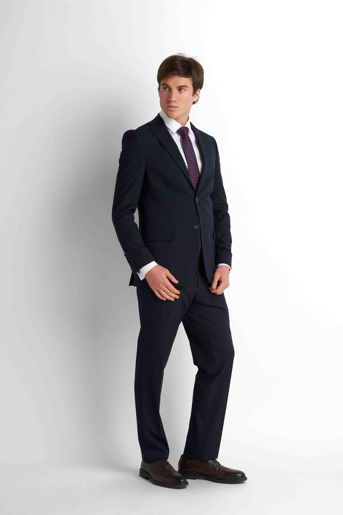 Slim Fit Suit Blazer - Navy