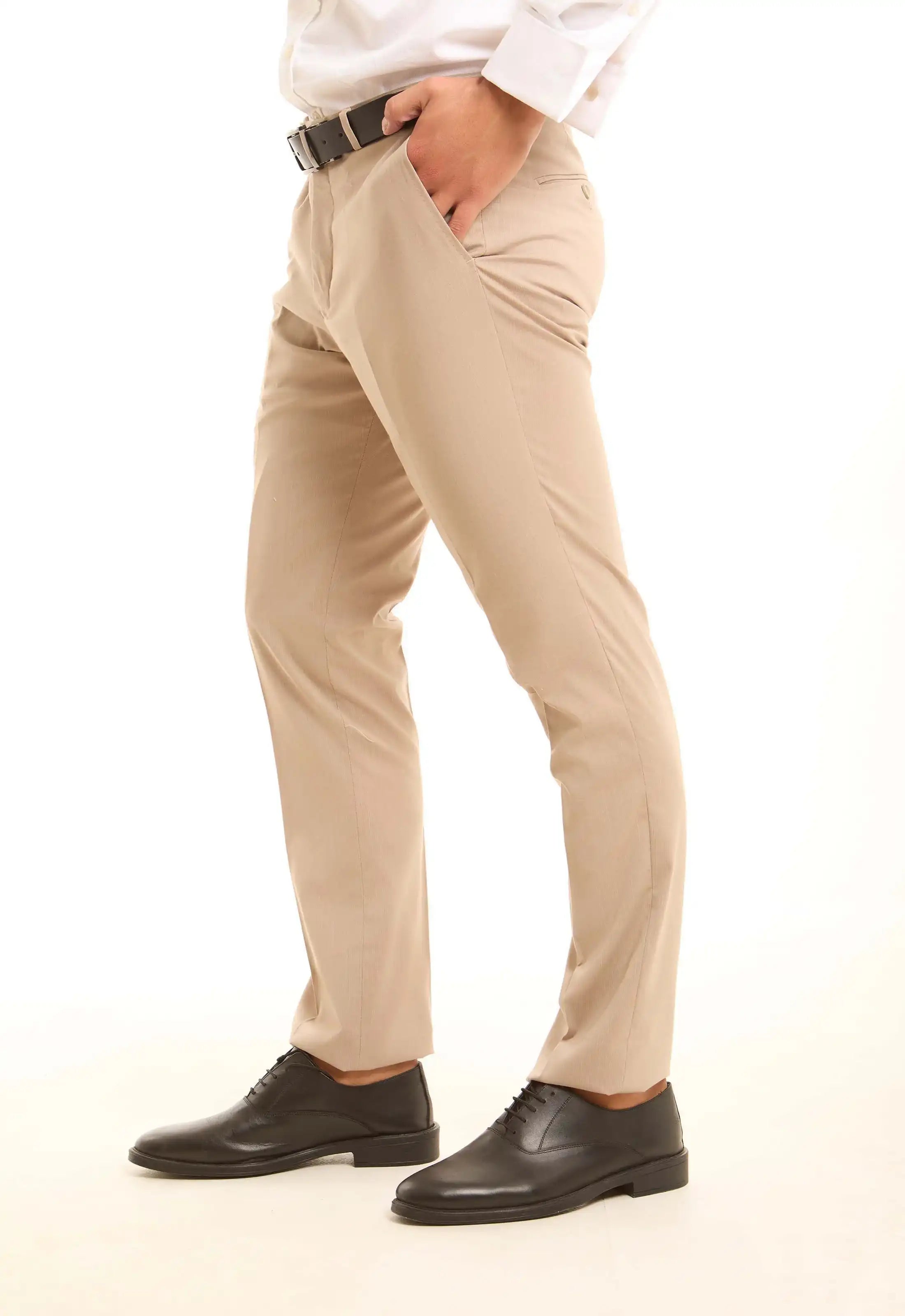 بنطلون بدلة سادة أنيق