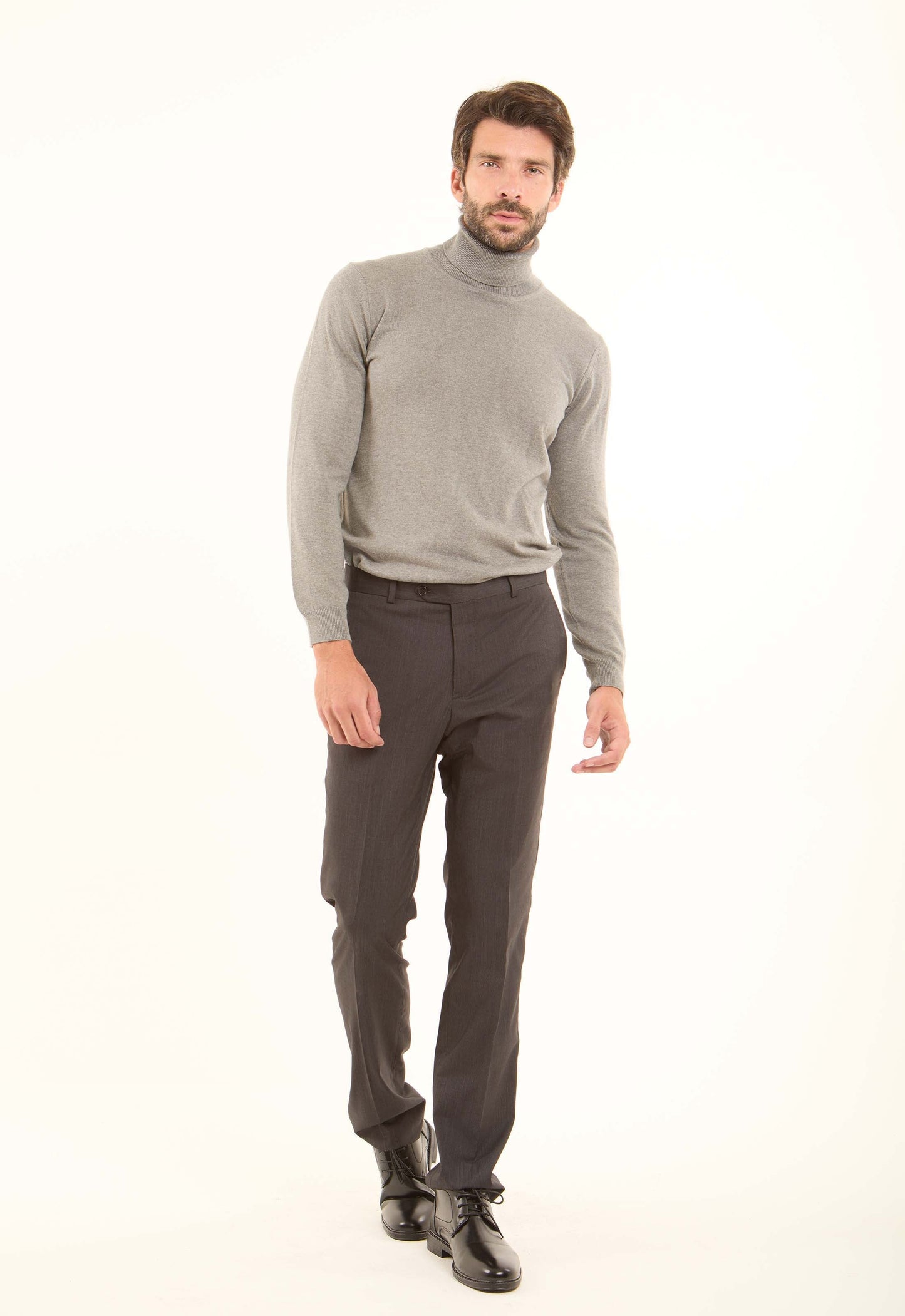 Tailored Solid Pattern Suit Pants