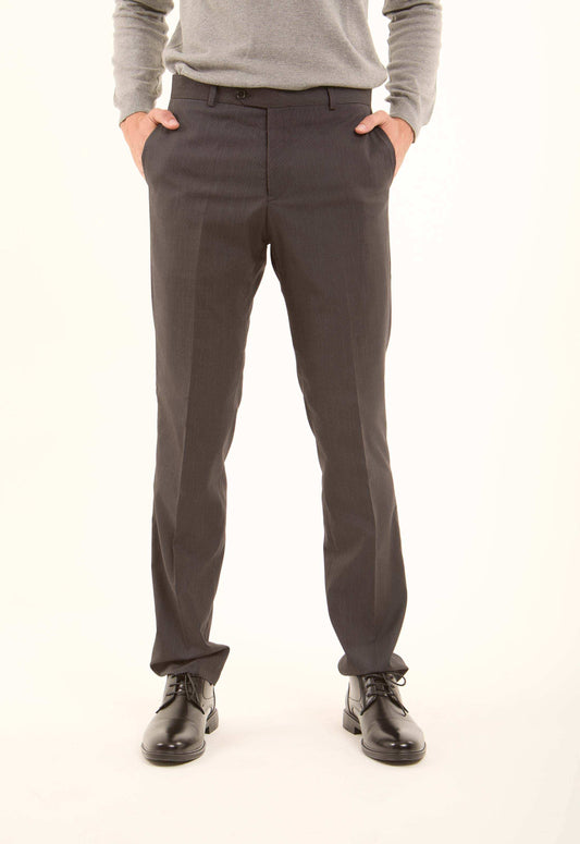 Tailored Solid Pattern Suit Pants