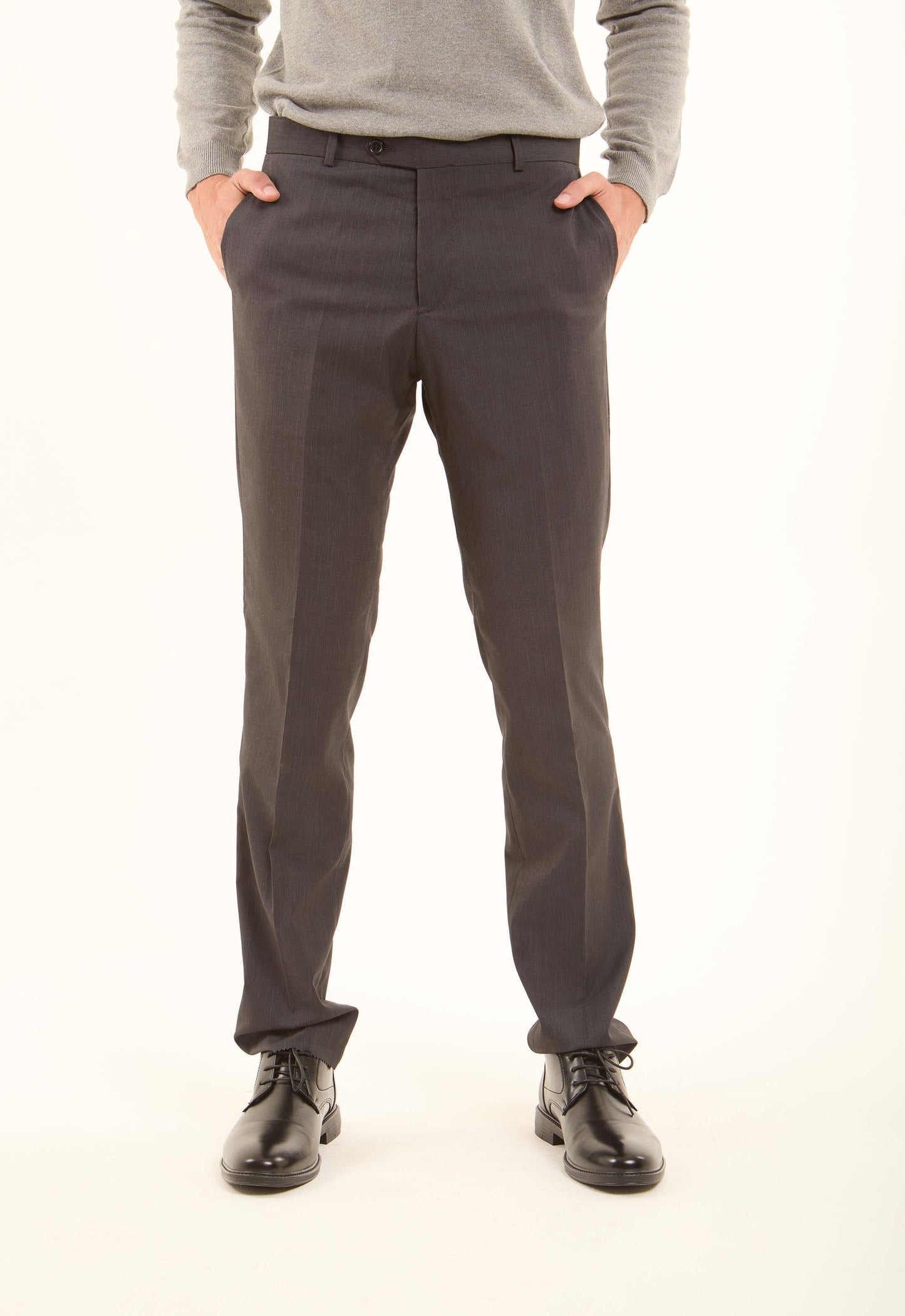 Tailored Solid Pattern Suit Pants