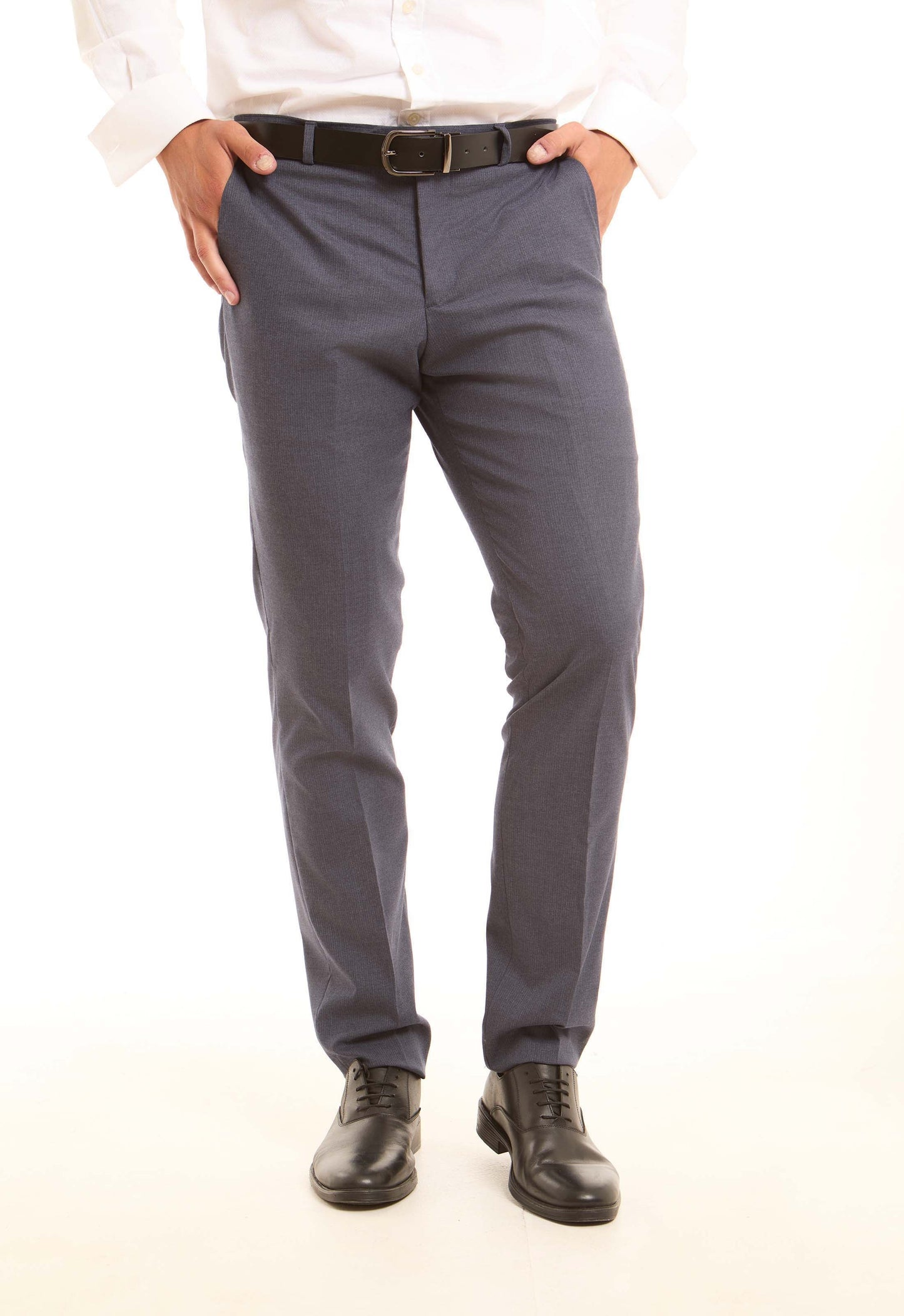 بنطلون بدلة فيسكوز بقصة ضيقة راقية