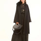 Wool Coat with Fox Fur Collar