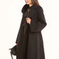 Wool Coat with Fox Fur Collar