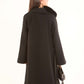 Wool Coat with Fox Fur Collar