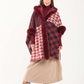 Multi-Patterns Slip On Hooded Poncho