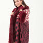 Multi-Patterns Slip On Hooded Poncho