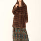 Faux-Fur Belted Coat