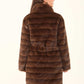Faux-Fur Belted Coat