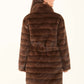 Faux-Fur Belted Coat