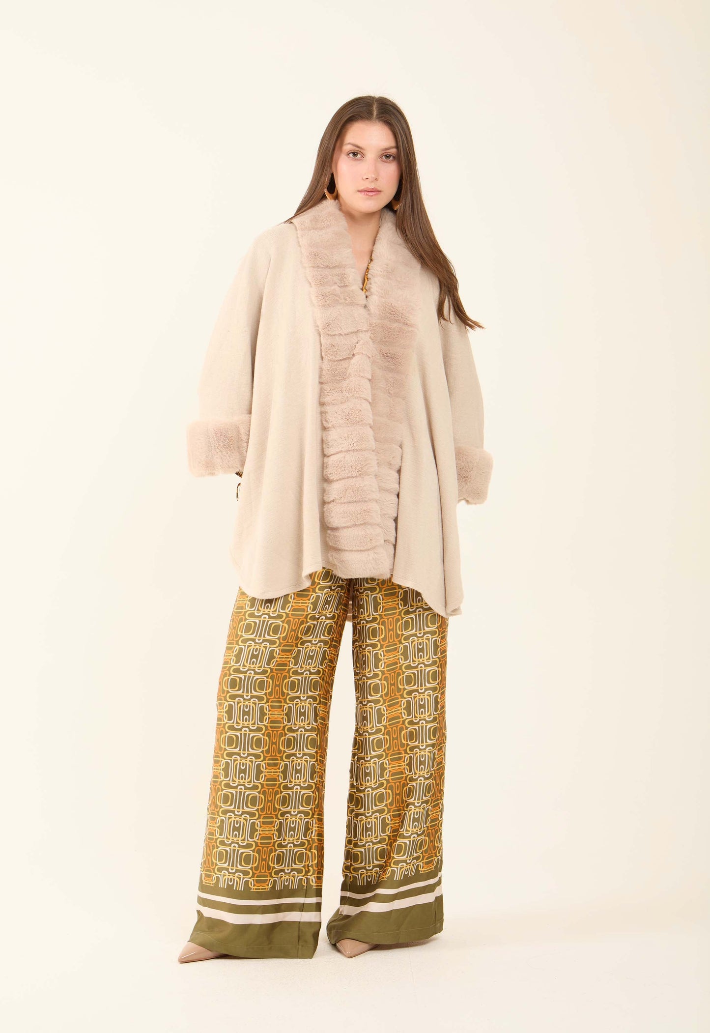 بونشو سادة أنيق واسع ومريح