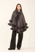 Elegant Solid Coziness Flowy Poncho