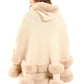Elegant Solid Coziness Flowy Poncho