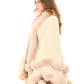 Elegant Solid Coziness Flowy Poncho