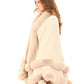 Elegant Solid Coziness Flowy Poncho