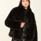 Luxurious Faux Fur Polyester Jacket