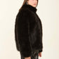 Luxurious Faux Fur Polyester Jacket