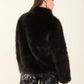 Luxurious Faux Fur Polyester Jacket