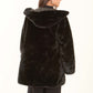 Faux-Fur Hooded Long Coat