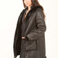Faux-Fur Hooded Long Coat
