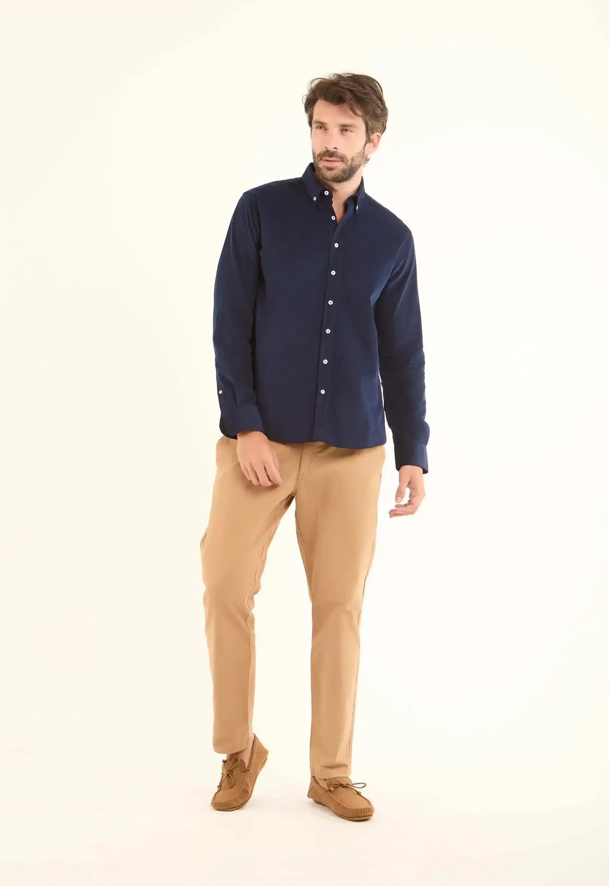 Regular Fit Ribbed Casual Shirt